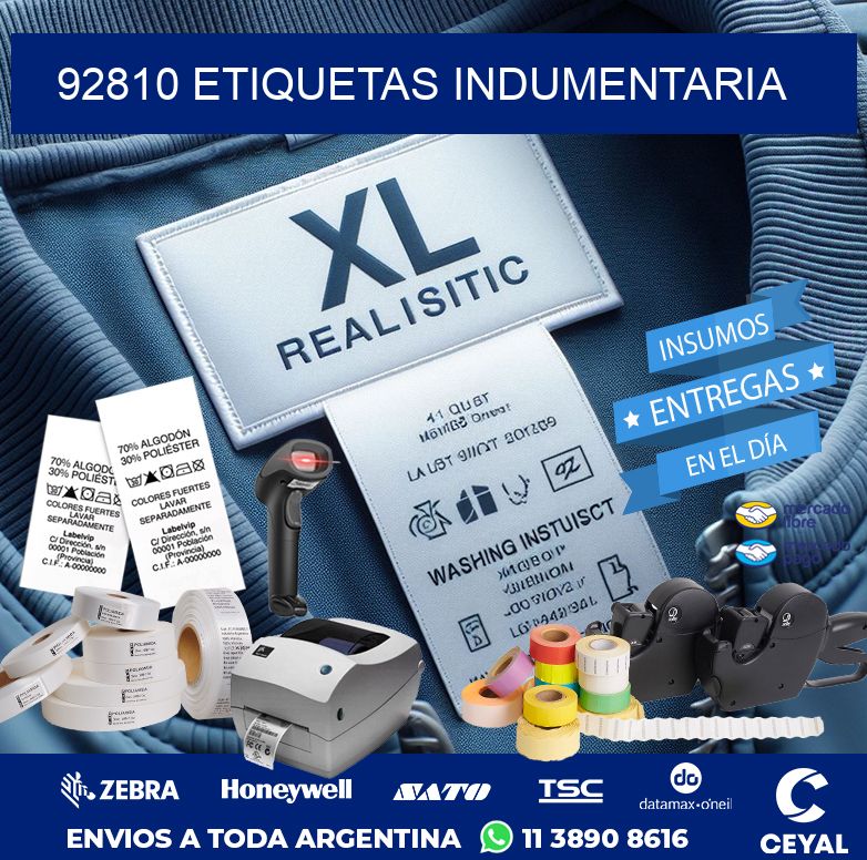 92810 ETIQUETAS INDUMENTARIA