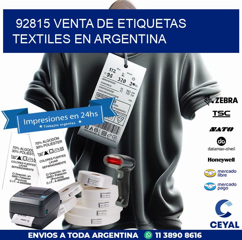 92815 VENTA DE ETIQUETAS TEXTILES EN ARGENTINA