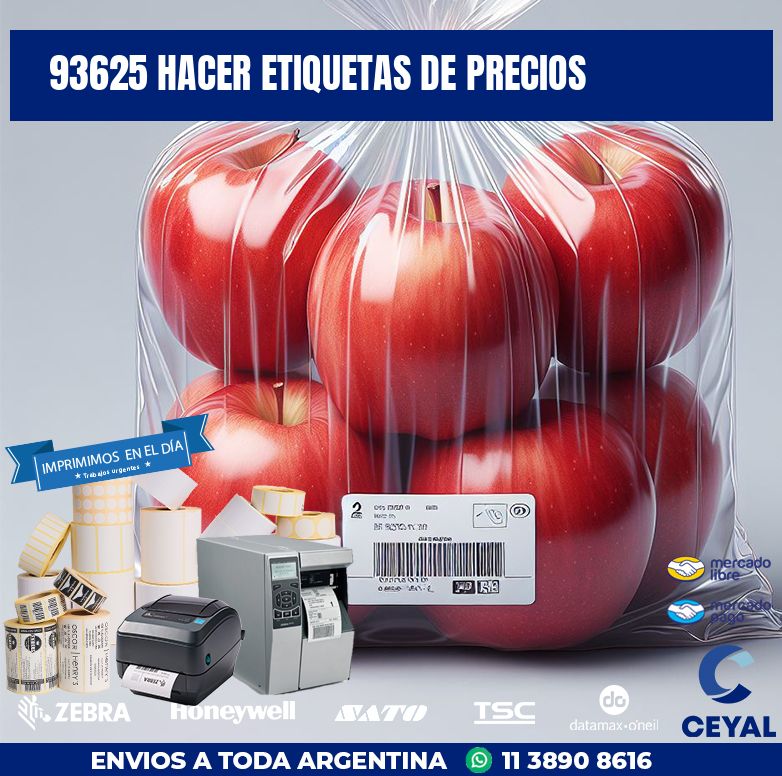 93625 HACER ETIQUETAS DE PRECIOS