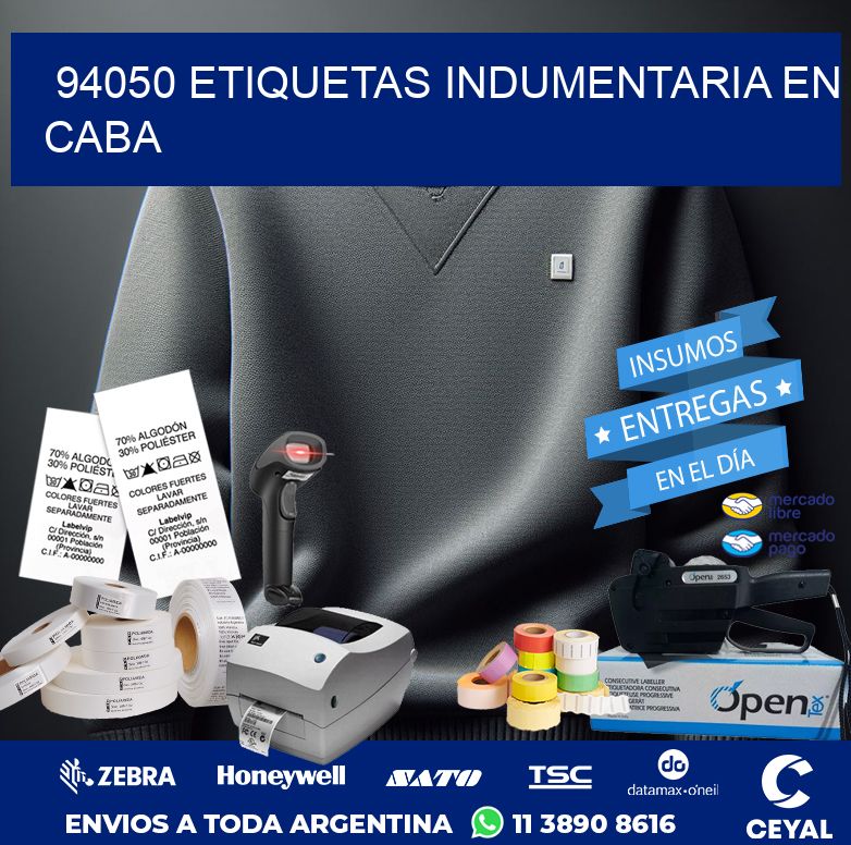 94050 ETIQUETAS INDUMENTARIA EN CABA