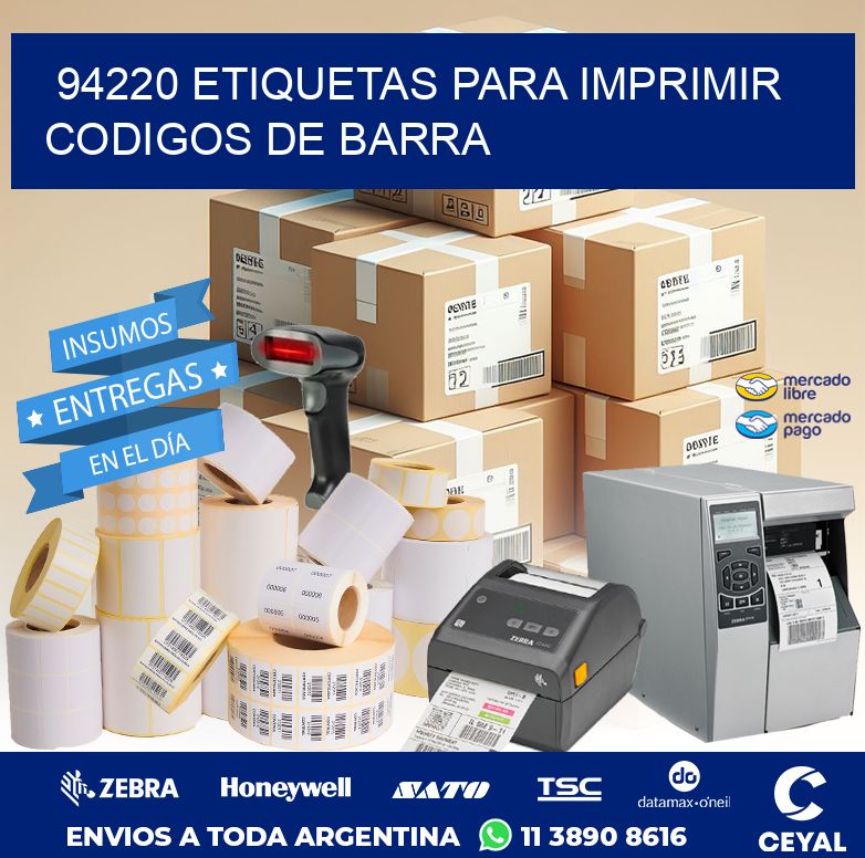 94220 ETIQUETAS PARA IMPRIMIR CODIGOS DE BARRA