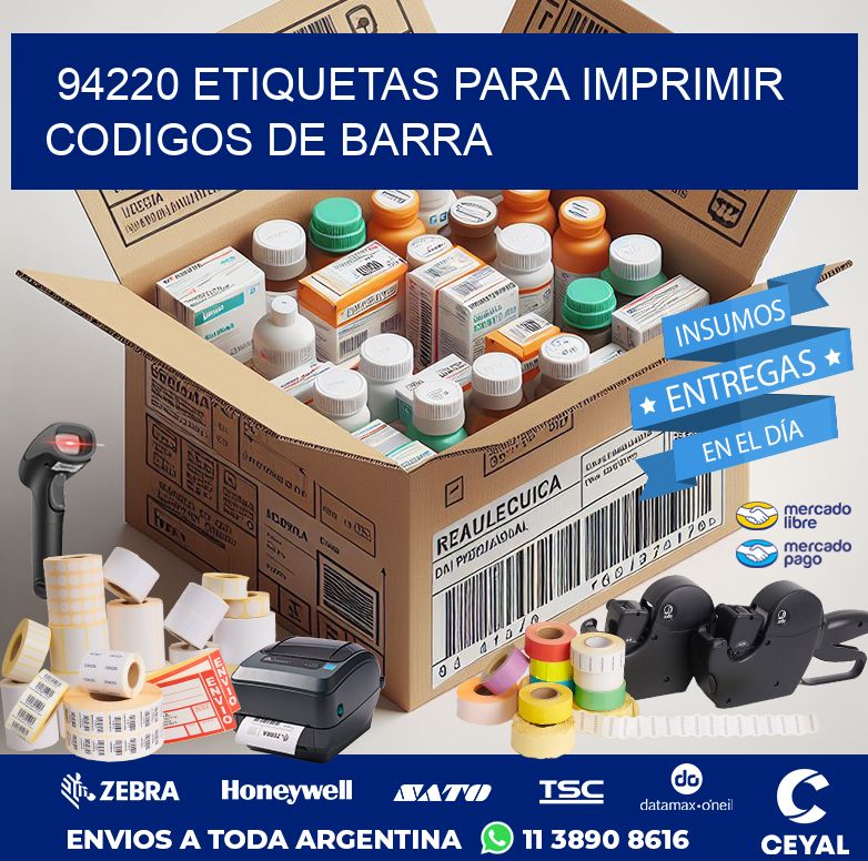 94220 ETIQUETAS PARA IMPRIMIR CODIGOS DE BARRA
