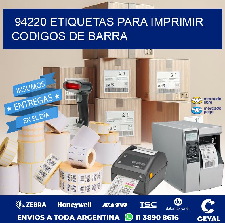94220 ETIQUETAS PARA IMPRIMIR CODIGOS DE BARRA