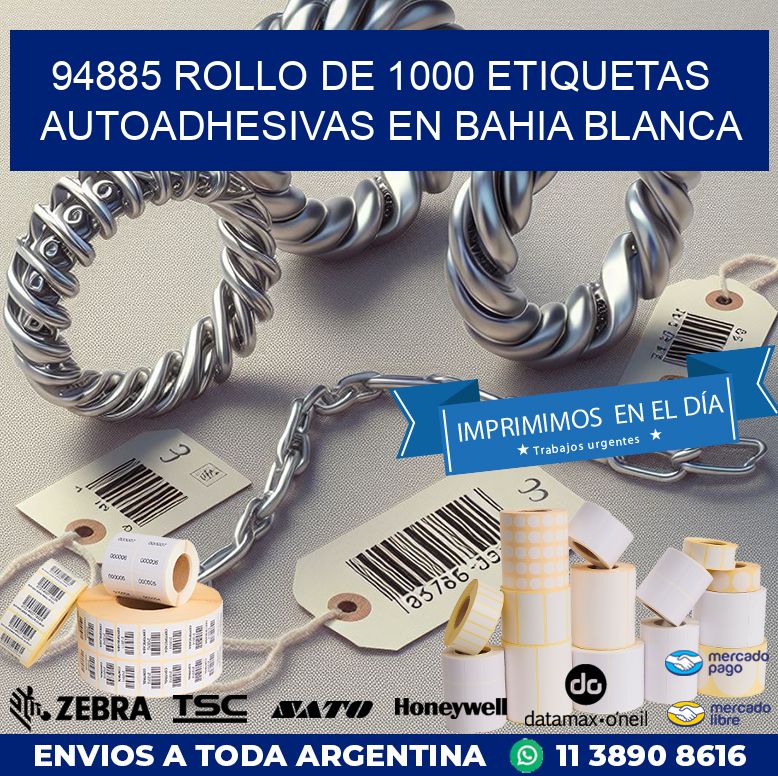94885 ROLLO DE 1000 ETIQUETAS AUTOADHESIVAS EN BAHIA BLANCA