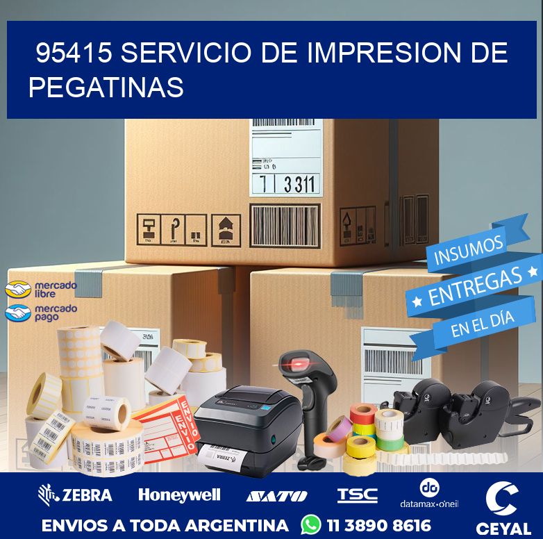 95415 SERVICIO DE IMPRESION DE PEGATINAS