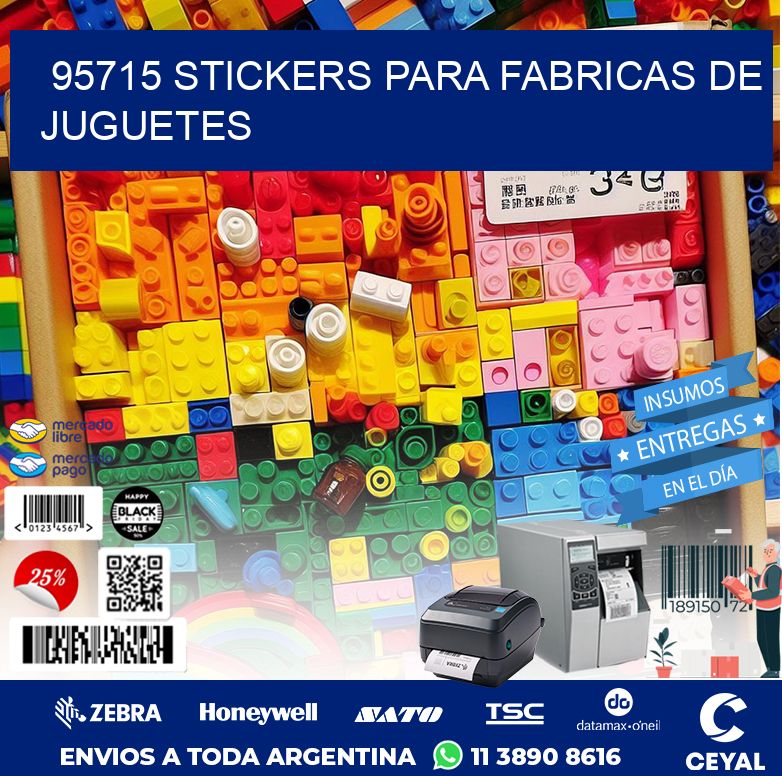 95715 STICKERS PARA FABRICAS DE JUGUETES
