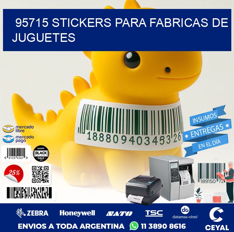 95715 STICKERS PARA FABRICAS DE JUGUETES