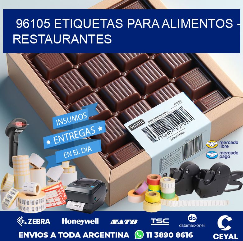 96105 ETIQUETAS PARA ALIMENTOS - RESTAURANTES