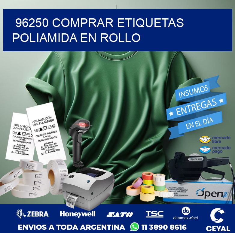 96250 COMPRAR ETIQUETAS POLIAMIDA EN ROLLO