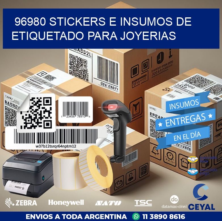 96980 STICKERS E INSUMOS DE ETIQUETADO PARA JOYERIAS