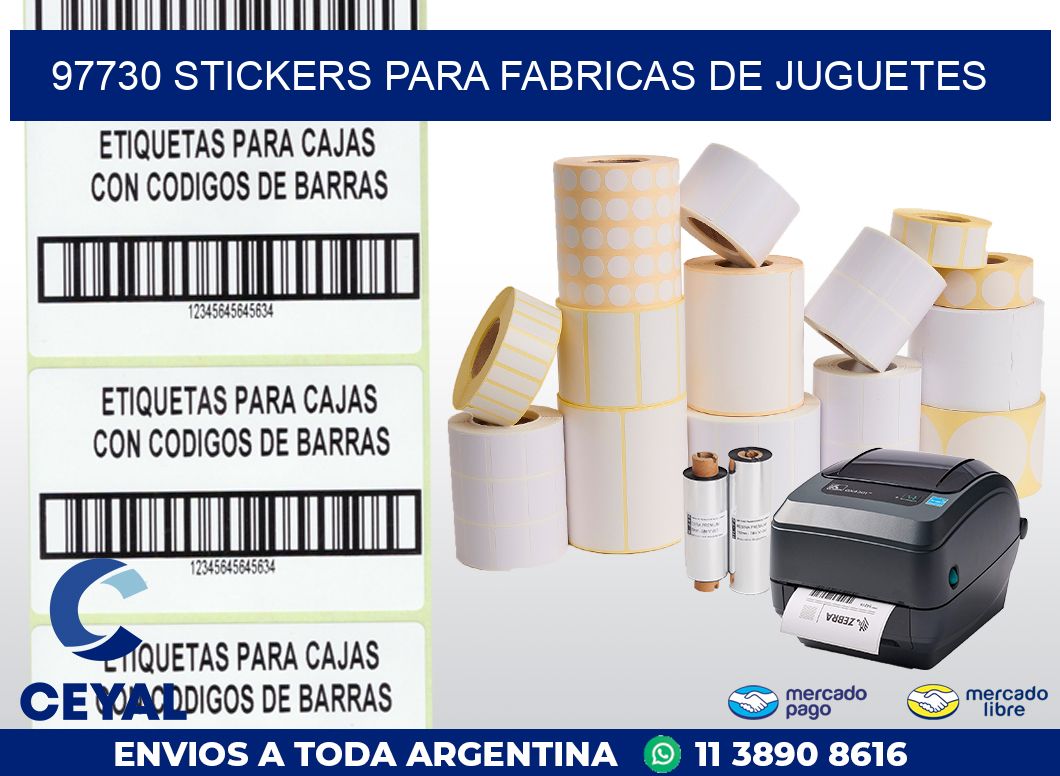 97730 STICKERS PARA FABRICAS DE JUGUETES