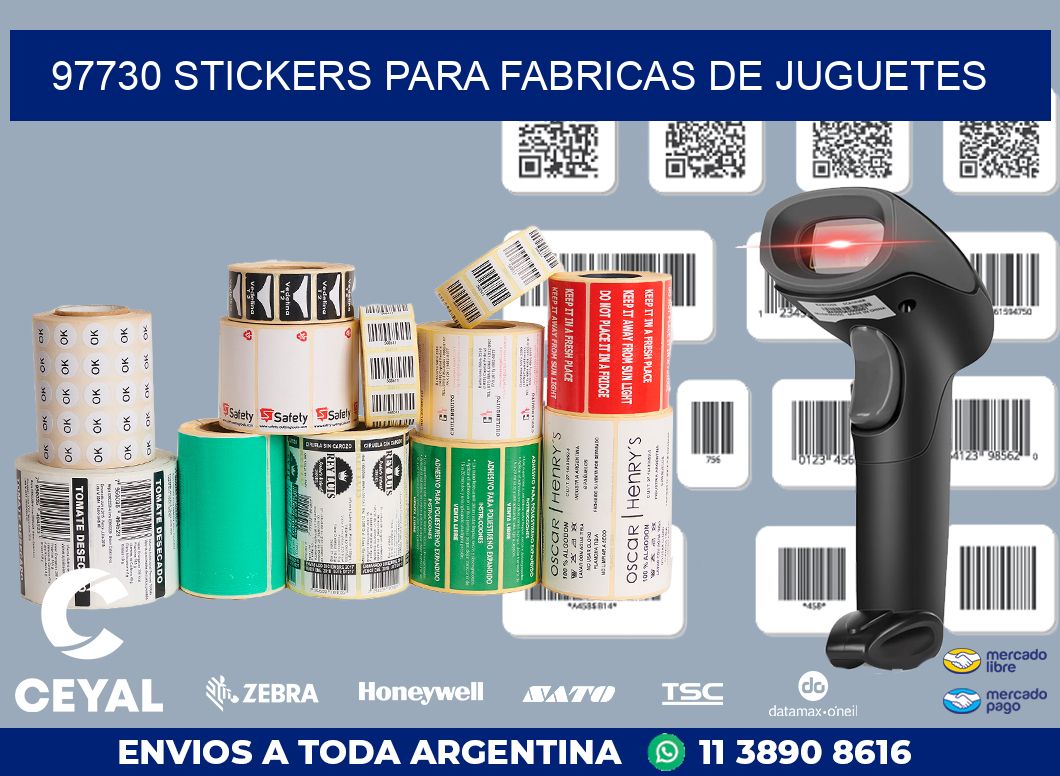 97730 STICKERS PARA FABRICAS DE JUGUETES