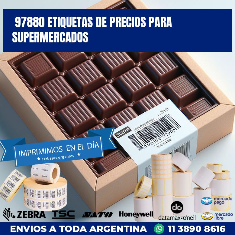 97880 ETIQUETAS DE PRECIOS PARA SUPERMERCADOS
