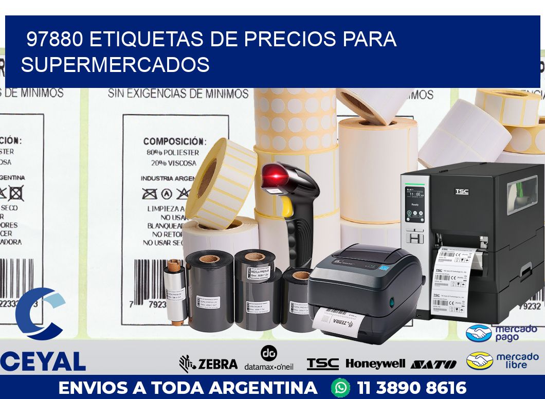 97880 ETIQUETAS DE PRECIOS PARA SUPERMERCADOS
