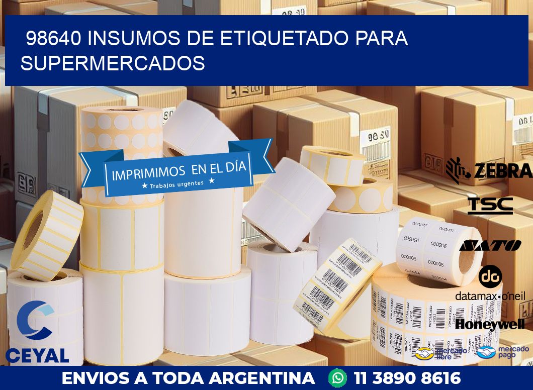 98640 INSUMOS DE ETIQUETADO PARA SUPERMERCADOS