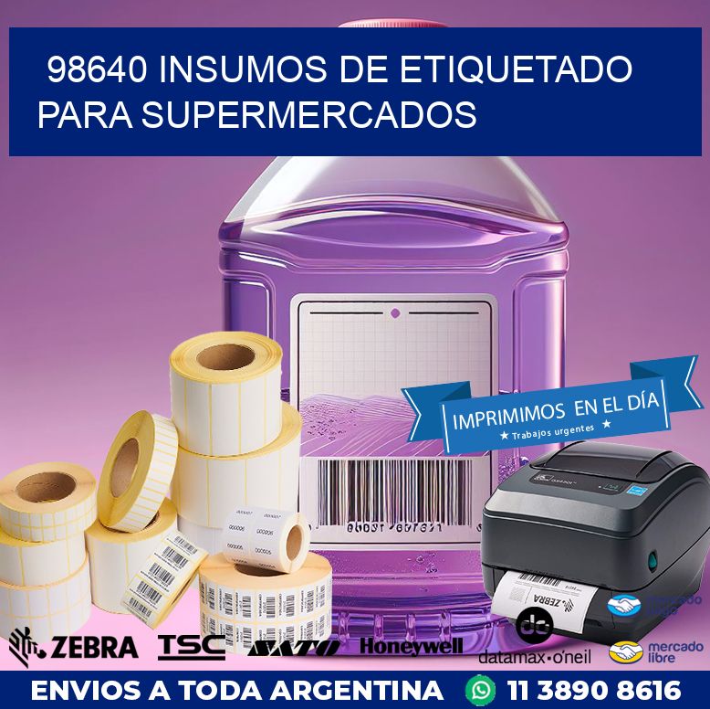 98640 INSUMOS DE ETIQUETADO PARA SUPERMERCADOS