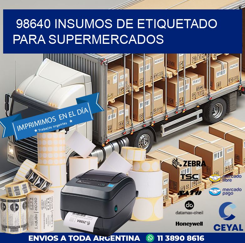 98640 INSUMOS DE ETIQUETADO PARA SUPERMERCADOS
