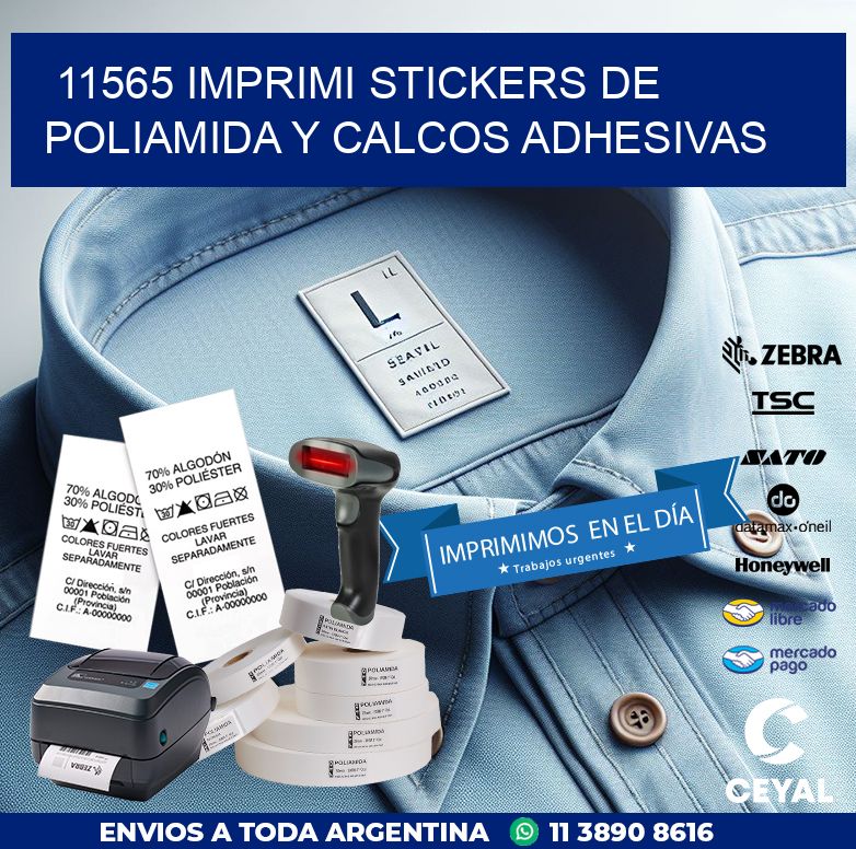 11565 IMPRIMI STICKERS DE POLIAMIDA Y CALCOS ADHESIVAS