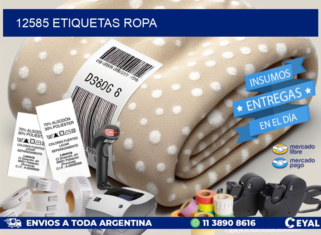 12585 ETIQUETAS ROPA
