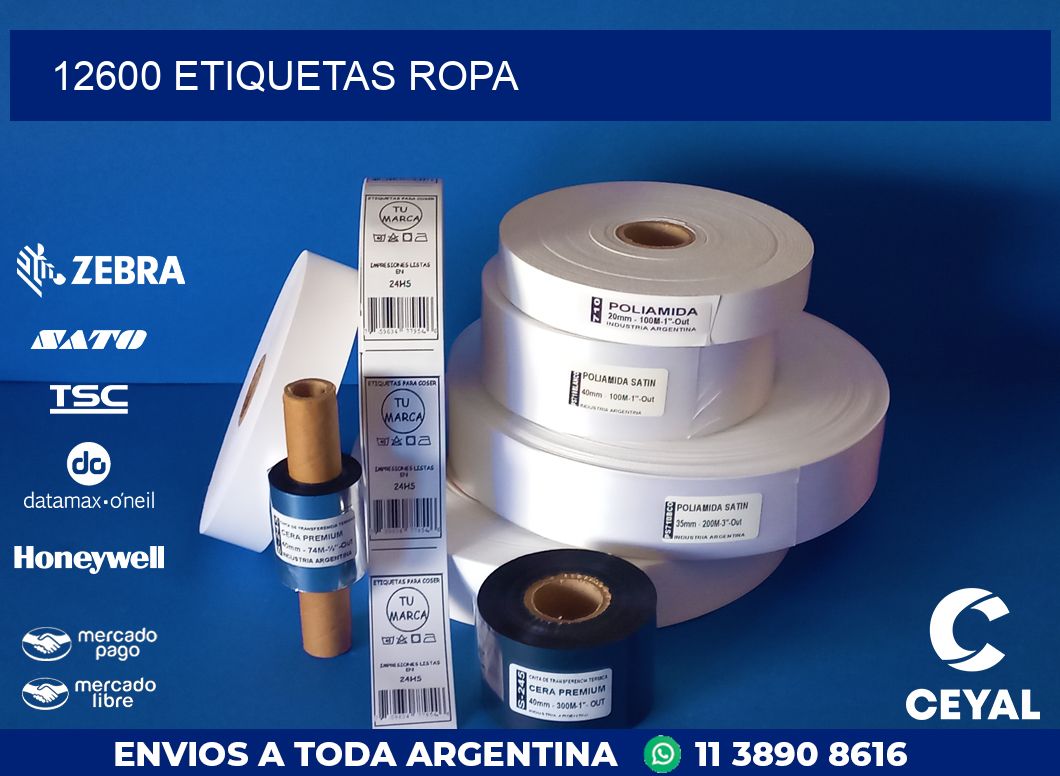 12600 ETIQUETAS ROPA