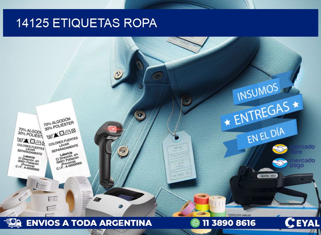 14125 ETIQUETAS ROPA