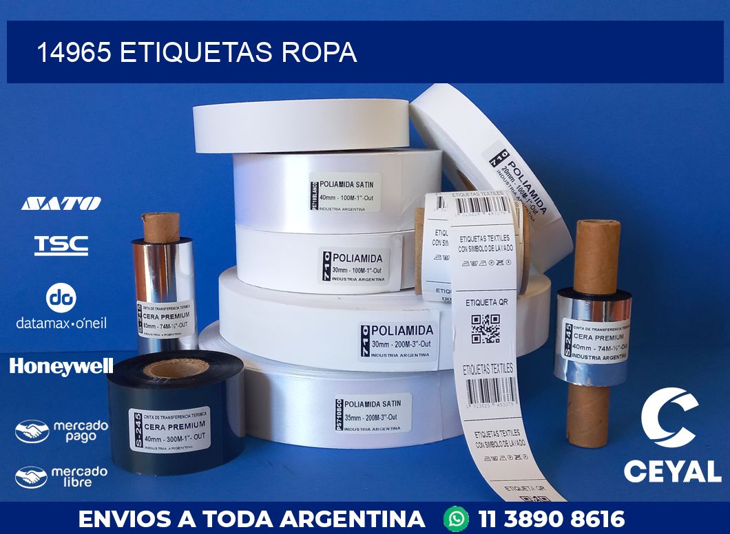 14965 ETIQUETAS ROPA