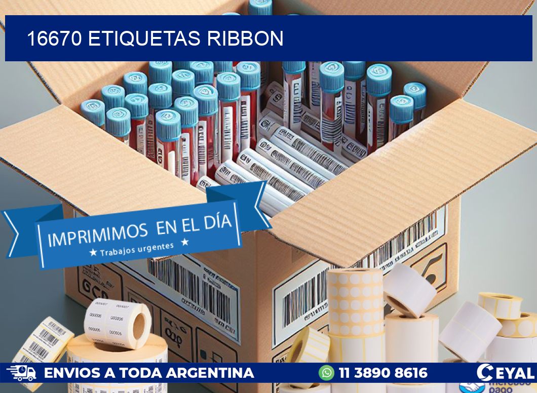 16670 ETIQUETAS RIBBON