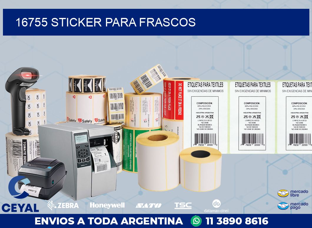 16755 STICKER PARA FRASCOS
