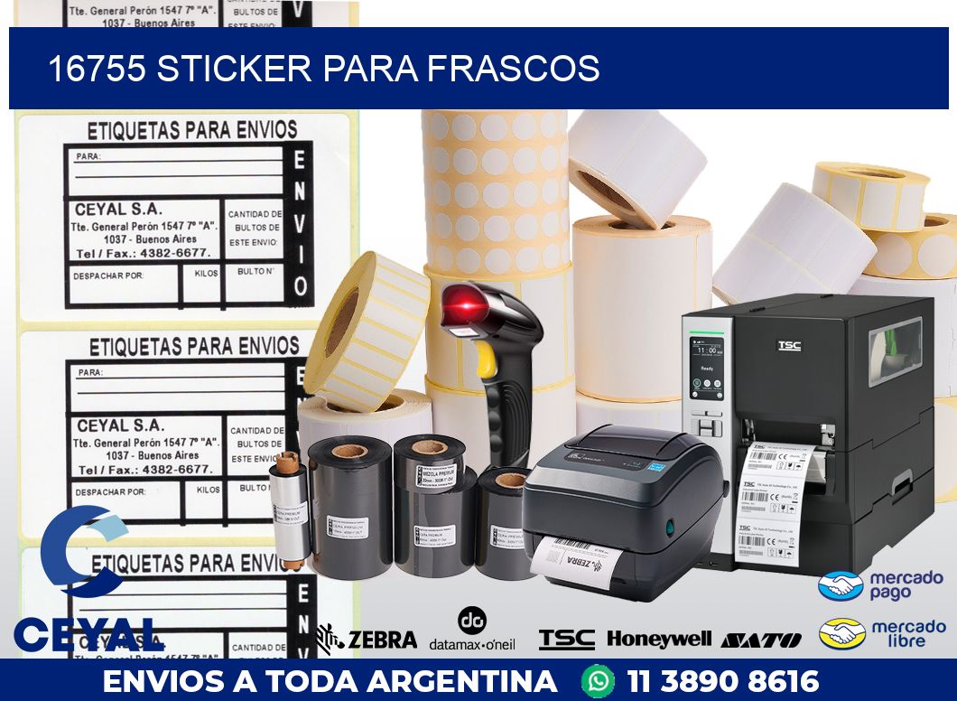 16755 STICKER PARA FRASCOS