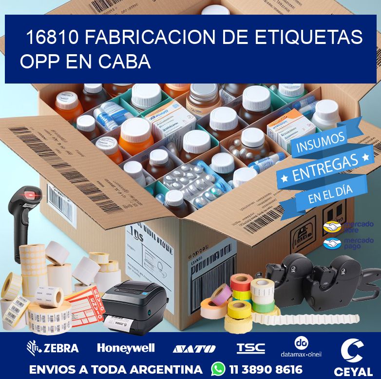 16810 FABRICACION DE ETIQUETAS OPP EN CABA