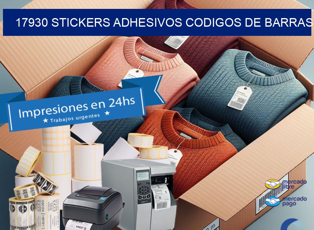 17930 stickers adhesivos codigos de barras