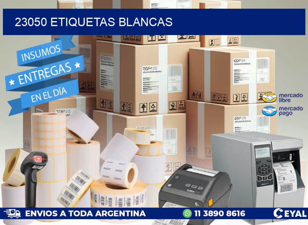 23050 ETIQUETAS BLANCAS