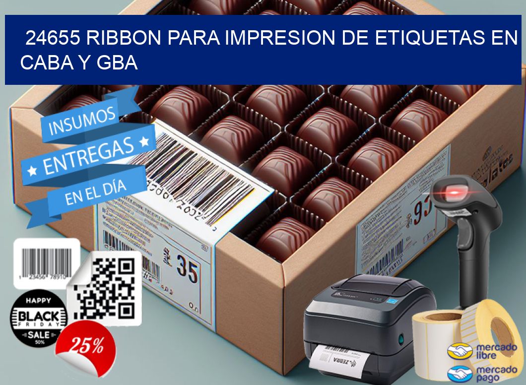 24655 RIBBON PARA IMPRESION DE ETIQUETAS EN CABA Y GBA