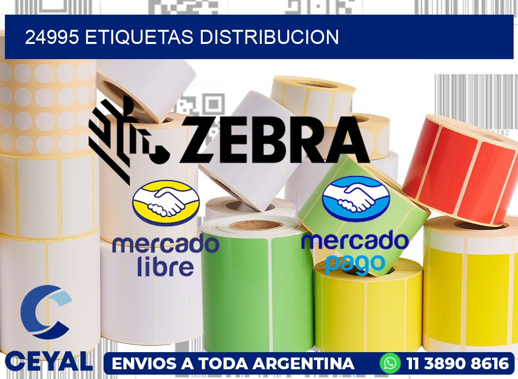 24995 etiquetas distribucion