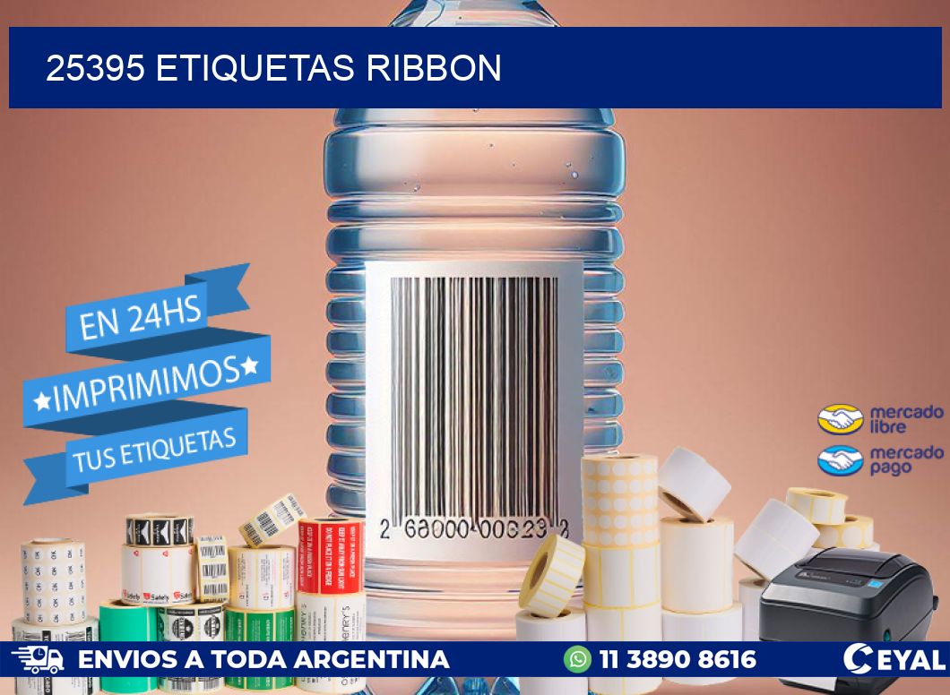 25395 ETIQUETAS RIBBON