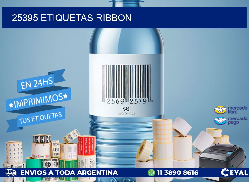25395 ETIQUETAS RIBBON