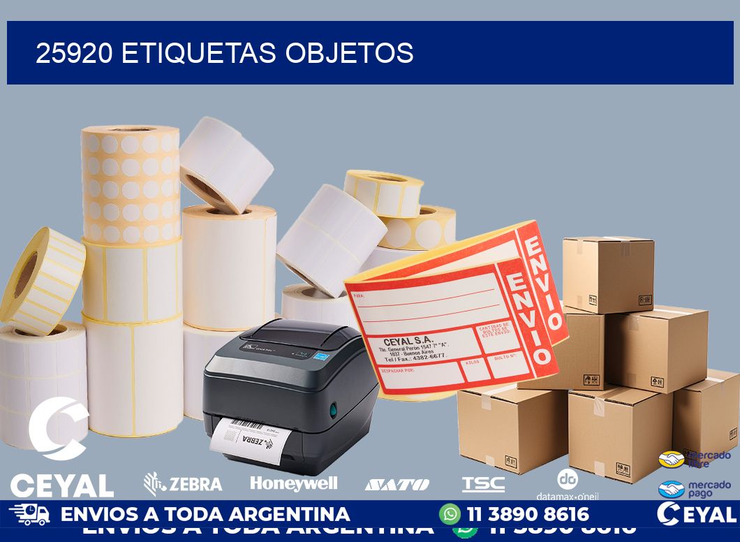 25920 etiquetas objetos