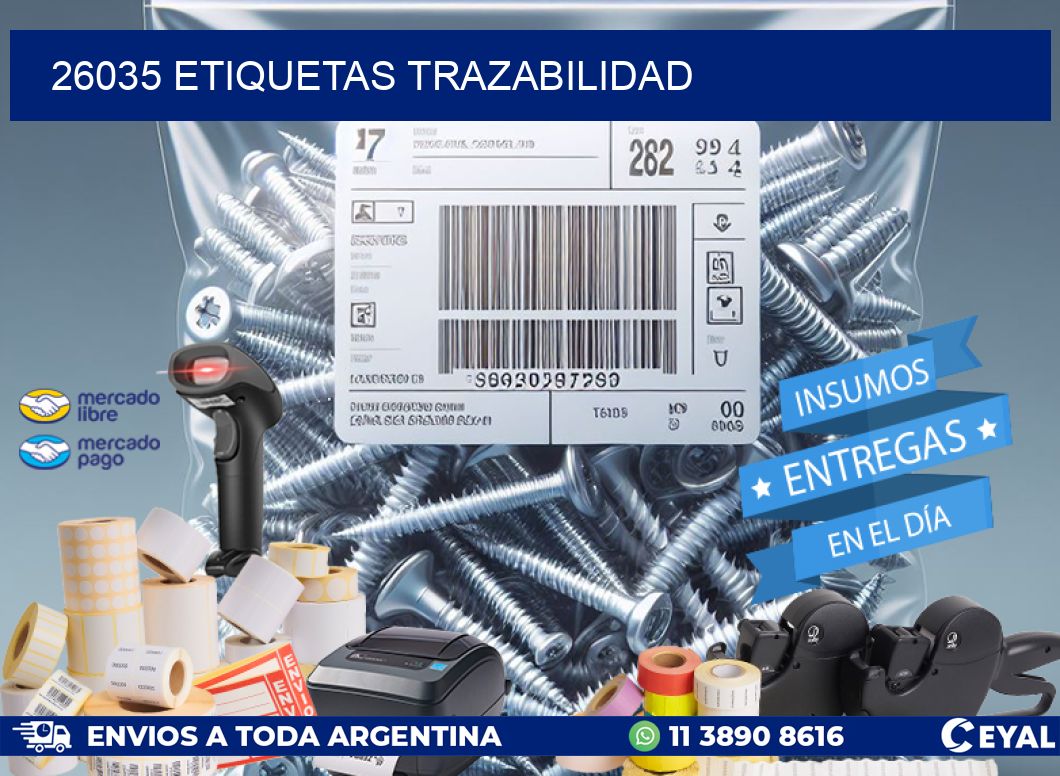 26035 Etiquetas trazabilidad