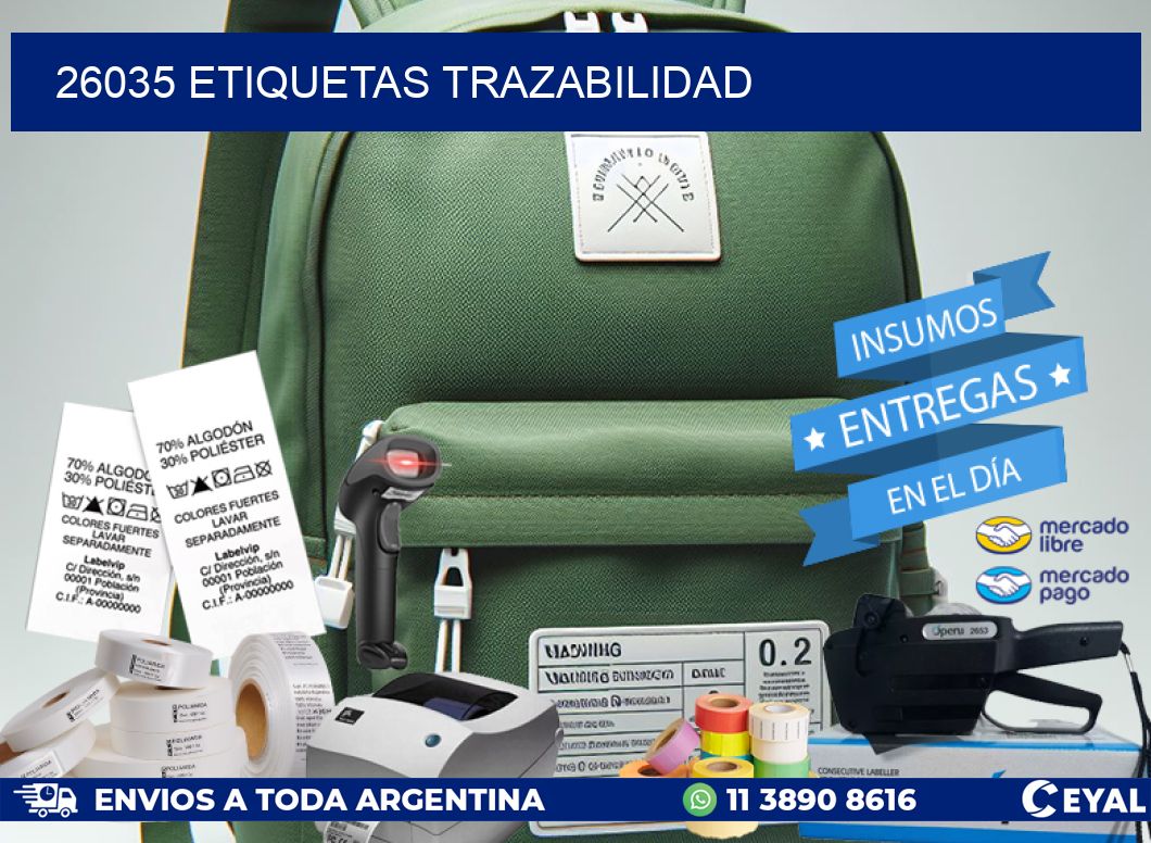 26035 Etiquetas trazabilidad