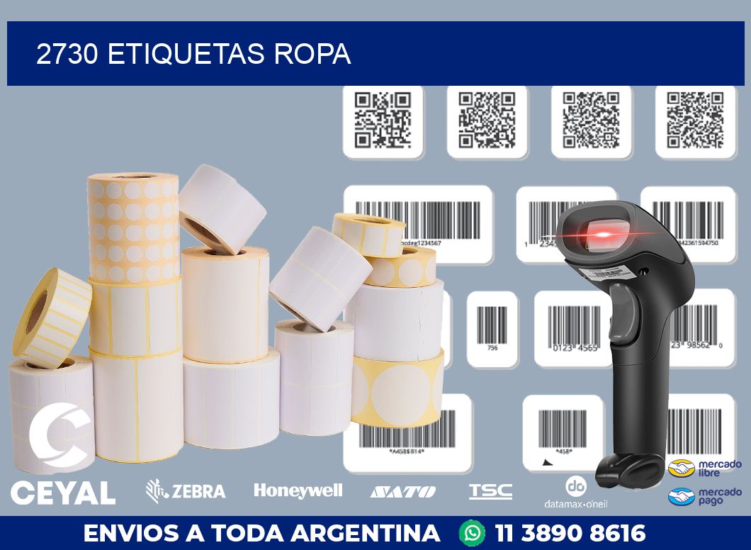 2730 ETIQUETAS ROPA