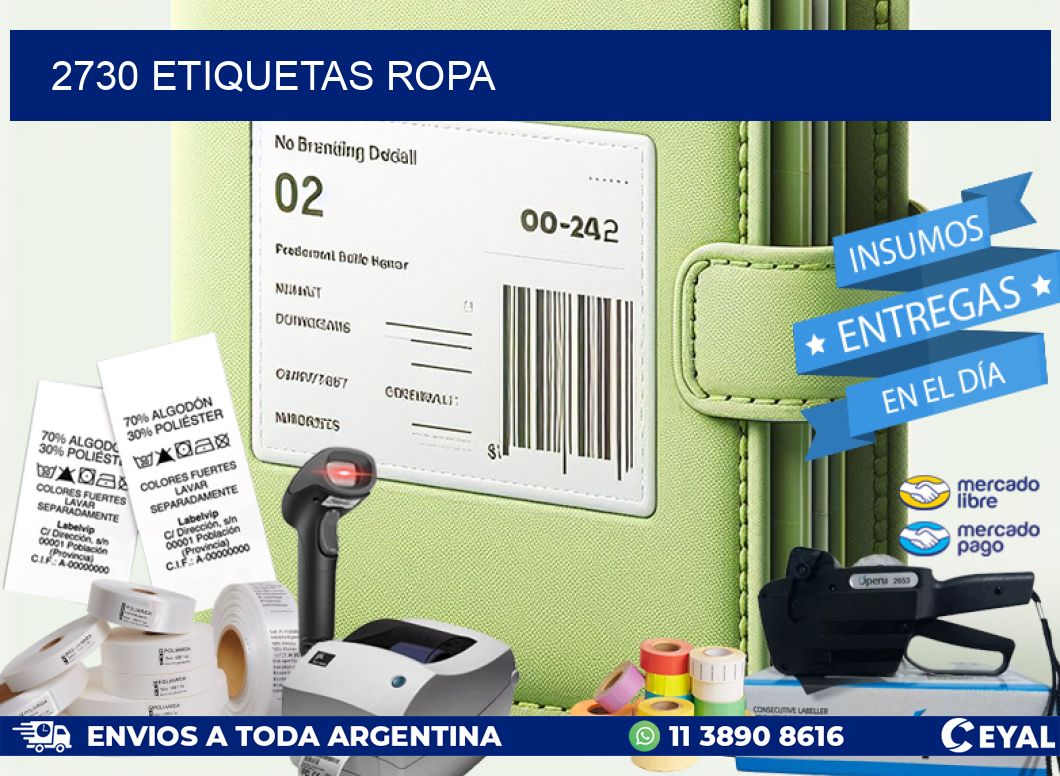 2730 ETIQUETAS ROPA