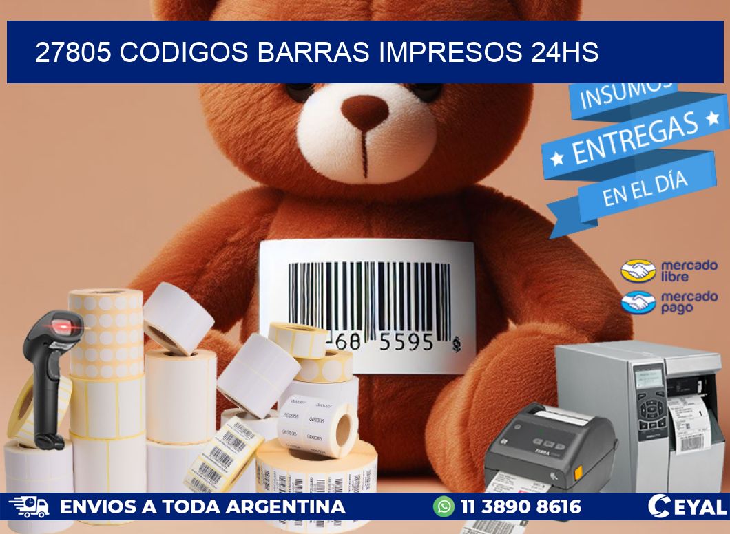 27805 Codigos barras impresos 24hs