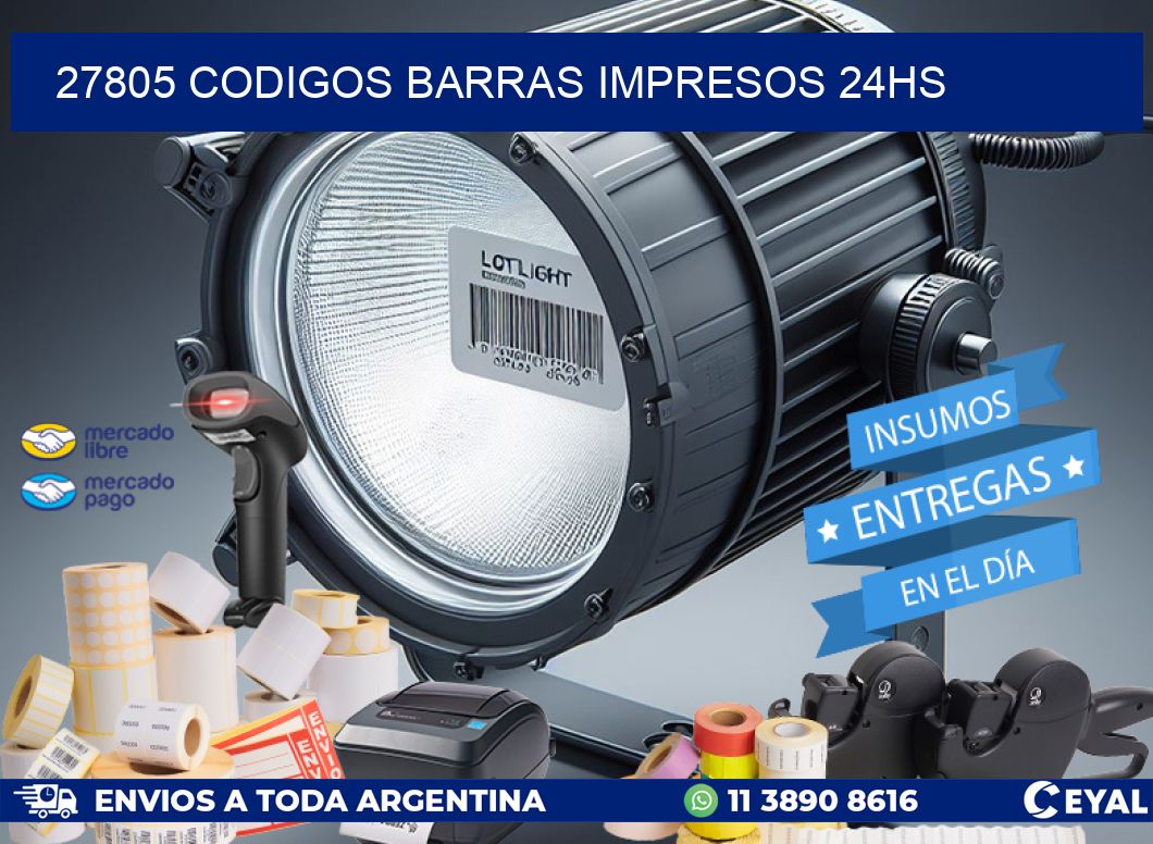 27805 Codigos barras impresos 24hs