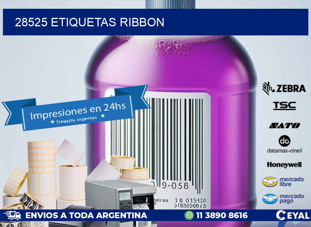 28525 ETIQUETAS RIBBON