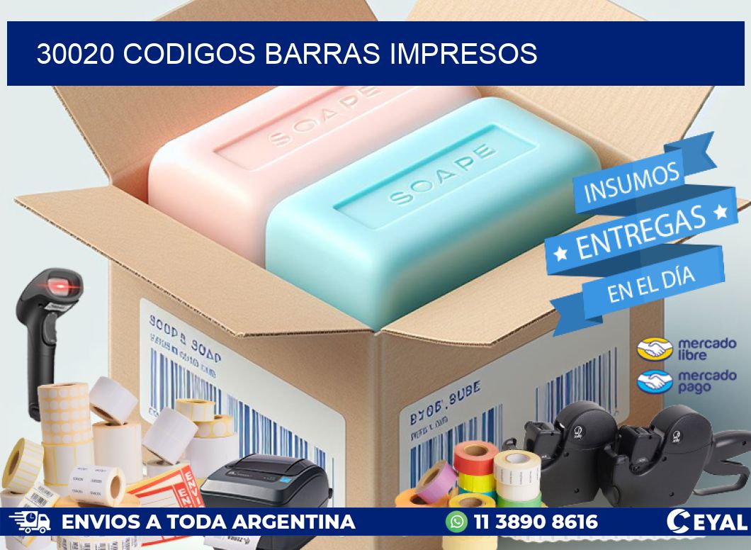 30020 CODIGOS BARRAS IMPRESOS