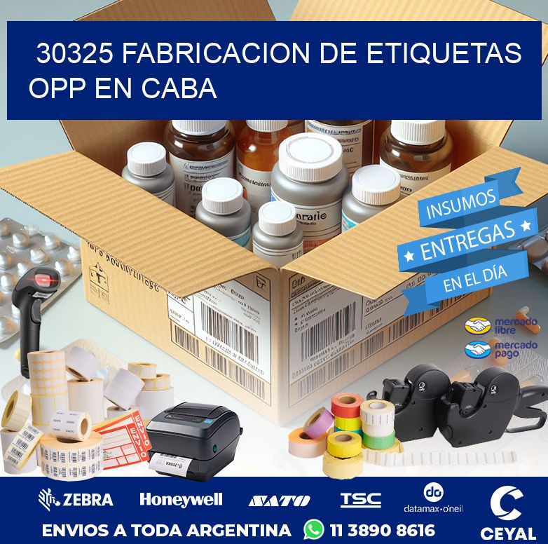 30325 FABRICACION DE ETIQUETAS OPP EN CABA