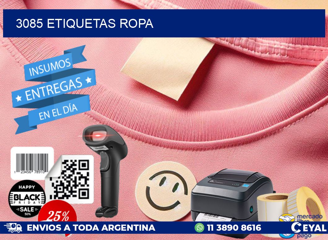 3085 ETIQUETAS ROPA