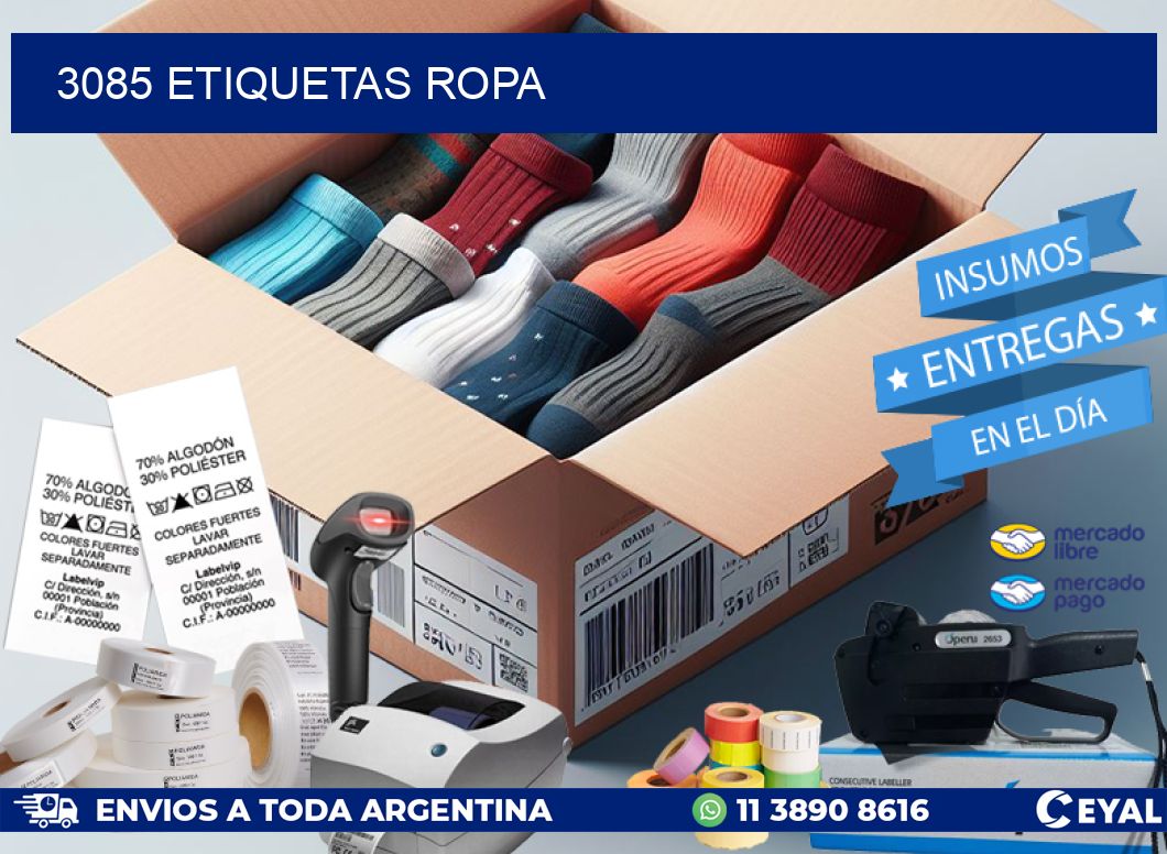 3085 ETIQUETAS ROPA