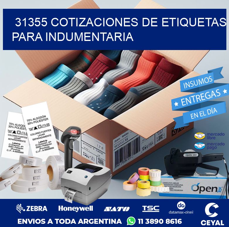 31355 COTIZACIONES DE ETIQUETAS PARA INDUMENTARIA