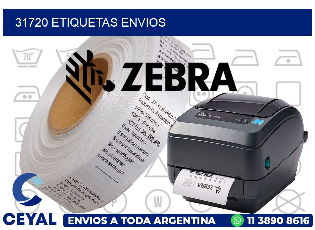 31720 etiquetas envios